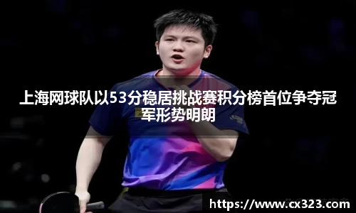 上海网球队以53分稳居挑战赛积分榜首位争夺冠军形势明朗